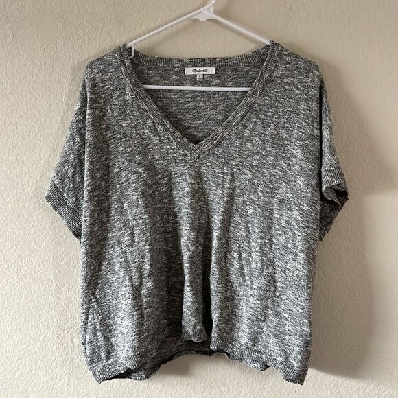 Madewell Paulson Sweater Tee in Heather Grey Size Large - Picture 3 of 7